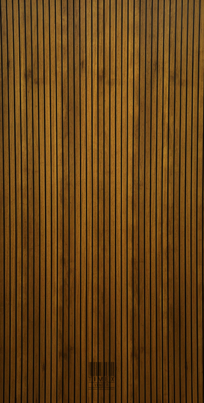 EDGE BLACK LOUVERS GOLDEN TEAK – Timex Veneer